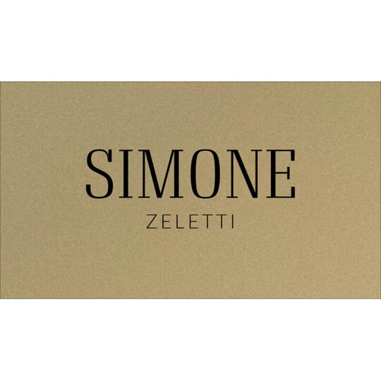 Modern Name Double Sided Shimmer Contact Cards